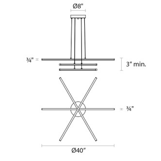 Stix LED Pendant (2763.25)