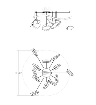 Papillons LED Pendant (2907.25M)