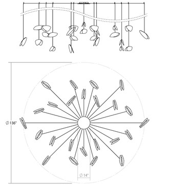 Papillons LED Pendant (2909.25M)