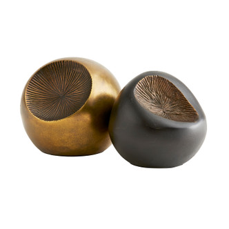 Arteriors - 4852 - Sculptures Set of 2 - Idas - Antique Brass