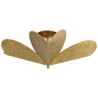 Arteriors - DMI28 - Four Light Flush Mount - Lucinda - Antique Brass