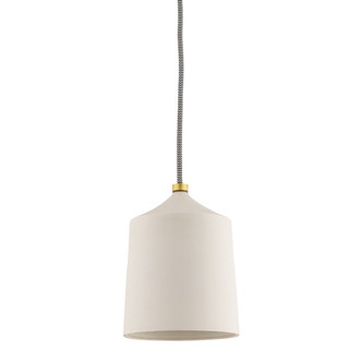Mitzi - H339701-AGB/MW - One Light Pendant - Megan - Aged Brass