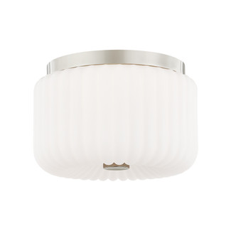 Mitzi - H340502-PN - Two Light Flush Mount - Lydia - Polished Nickel