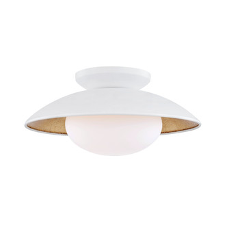 Mitzi - H368601M-WH/GL - One Light Semi Flush Mount - Cadence - White