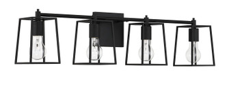 Craftmade - 12132FB4 - Four Light Vanity - Dunn - Flat Black