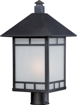 Nuvo Lighting - 60-5605 - One Light Post Lantern - Drexel - Stone Black