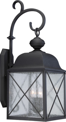Nuvo Lighting - 60-5623 - Three Light Outdoor Wall Lantern - Wingate - Textured Black