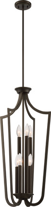 Nuvo Lighting - 60-5977 - Six Light Pendant - Laguna - Forest Bronze