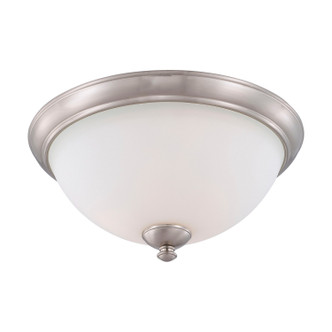 Nuvo Lighting - 60-6014 - Three Light Flush Mount - Patton - Brushed Nickel