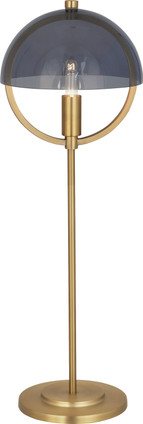 Robert Abbey - 600 - One Light Table Lamp - Mavisten Edition Copernica - Lacquered Burnished Brass w/Smoked