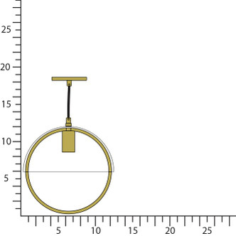 Robert Abbey - 602WHT - One Light Pendant - Mavisten Edition Copernica - Lacquered Burnished Brass w/White Painted