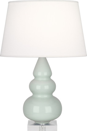 Robert Abbey - A258X - One Light Accent Lamp - Small Triple Gourd - Celadon Glazed Ceramic w/Lucite