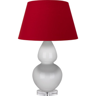 Robert Abbey - A670R - One Light Table Lamp - Double Gourd - Lily Glazed Ceramic w/Lucite