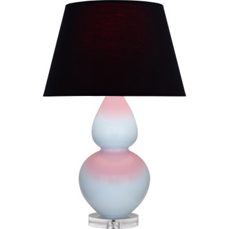 Robert Abbey - A676K - One Light Table Lamp - Double Gourd - Baby Blue Glazed Ceramic w/Lucite