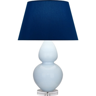 Robert Abbey - A676N - One Light Table Lamp - Double Gourd - Baby Blue Glazed Ceramic w/Lucite
