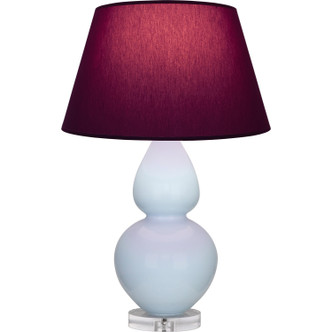 Robert Abbey - A676P - One Light Table Lamp - Double Gourd - Baby Blue Glazed Ceramic w/Lucite