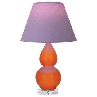 Robert Abbey - A695L - One Light Accent Lamp - Small Double Gourd - Pumpkin Glazed Ceramic w/Lucite