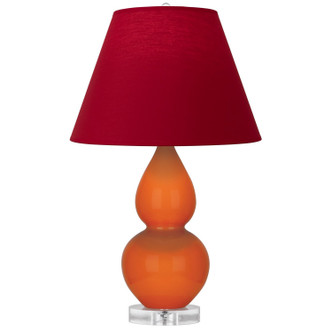 Robert Abbey - A695R - One Light Accent Lamp - Small Double Gourd - Pumpkin Glazed Ceramic w/Lucite