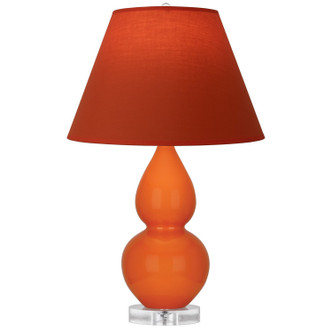 Robert Abbey - A695T - One Light Accent Lamp - Small Double Gourd - Pumpkin Glazed Ceramic w/Lucite