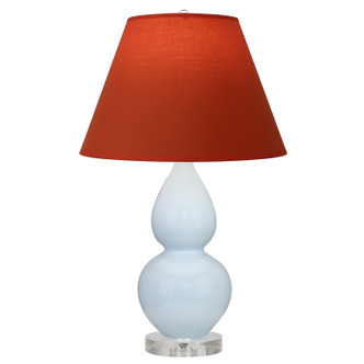 Robert Abbey - A696T - One Light Accent Lamp - Small Double Gourd - Baby Blue Glazed Ceramic w/Lucite
