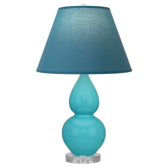 Robert Abbey - A761B - One Light Accent Lamp - Small Double Gourd - Egg Blue Glazed Ceramic w/Lucite