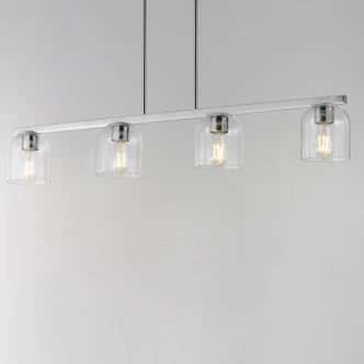 Scoop Four Light Linear Pendant (21236CLPC)