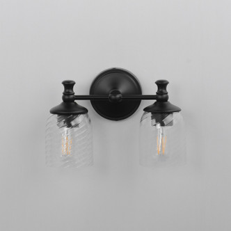 Swirl Two Light Wall Sconce (21352CRBK)