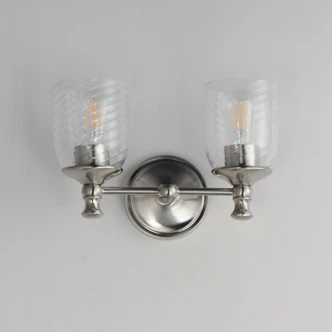 Swirl Two Light Wall Sconce (21352CRSN)