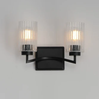 Rigata Two Light Wall Sconce (21372CRBK)