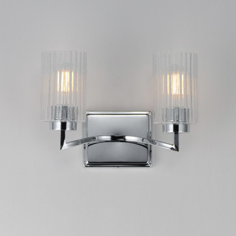 Rigata Two Light Wall Sconce (21372CRPN)