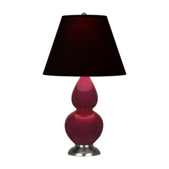 Robert Abbey - SM12K - One Light Accent Lamp - Small Double Gourd - Sugar Plum Glazed Ceramic w/Antique Silver