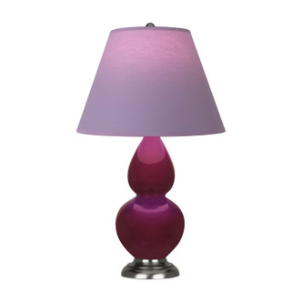 Robert Abbey - SM12L - One Light Accent Lamp - Small Double Gourd - Sugar Plum Glazed Ceramic w/Antique Silver