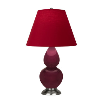 Robert Abbey - SM12R - One Light Accent Lamp - Small Double Gourd - Sugar Plum Glazed Ceramic w/Antique Silver