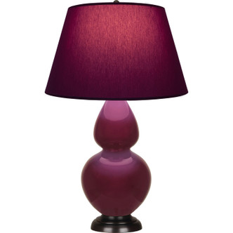 Robert Abbey - SM21P - One Light Table Lamp - Double Gourd - Sugar Plum Glazed Ceramic w/Deep Patina Bronze