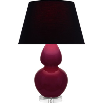 Robert Abbey - SM23K - One Light Table Lamp - Double Gourd - Sugar Plum Glazed Ceramic w/Lucite