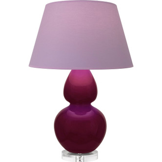 Robert Abbey - SM23L - One Light Table Lamp - Double Gourd - Sugar Plum Glazed Ceramic w/Lucite