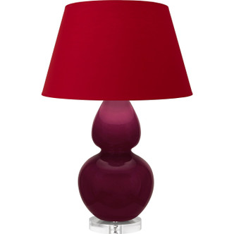 Robert Abbey - SM23R - One Light Table Lamp - Double Gourd - Sugar Plum Glazed Ceramic w/Lucite