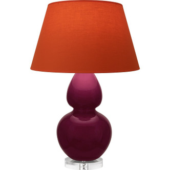 Robert Abbey - SM23T - One Light Table Lamp - Double Gourd - Sugar Plum Glazed Ceramic w/Lucite