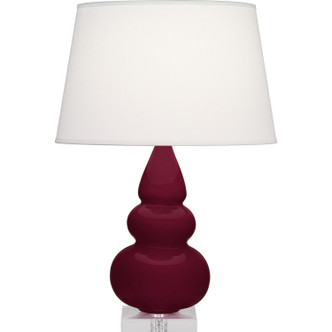Robert Abbey - SM33X - One Light Accent Lamp - Small Triple Gourd - Sugar Plum Glazed Ceramic w/Lucite