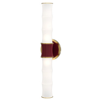 Robert Abbey - SM83 - Two Light Wall Sconce - Kane - Sugar Plum w/Modern Brass