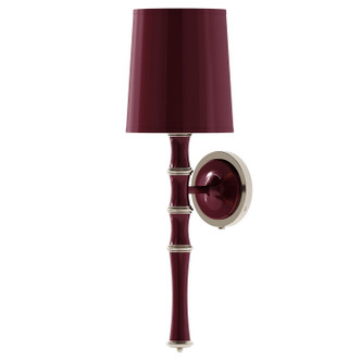 Robert Abbey - SM88X - One Light Wall Sconce - Kane - Sugar Plum w/Polished Nickel