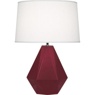 Robert Abbey - SM930 - One Light Table Lamp - Delta - Sugar Plum Glazed Ceramic w/Polished Nickel