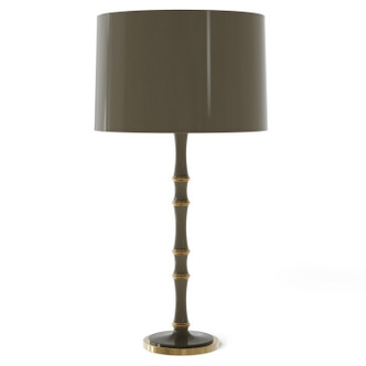 Robert Abbey - ST71X - One Light Table Lamp - Kane - Smokey Taupe w/Modern Brass