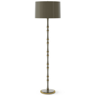 Robert Abbey - ST73X - One Light Floor Lamp - Kane - Smokey Taupe w/Modern Brass