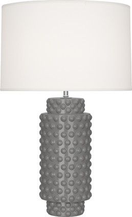 Robert Abbey - ST800 - One Light Table Lamp - Dolly - Smokey Taupe Glazed Textured Ceramic