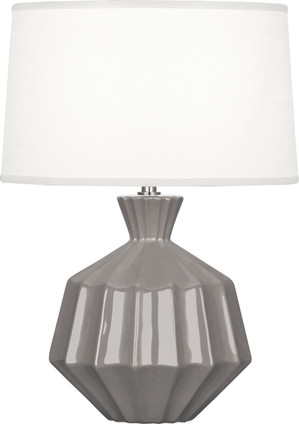 Robert Abbey - ST989 - One Light Accent Lamp - Small Orion - Smokey Taupe Glazed Ceramic