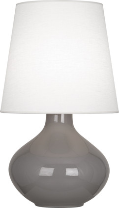 Robert Abbey - ST993 - One Light Table Lamp - June - Smokey Taupe Glazed Ceramic