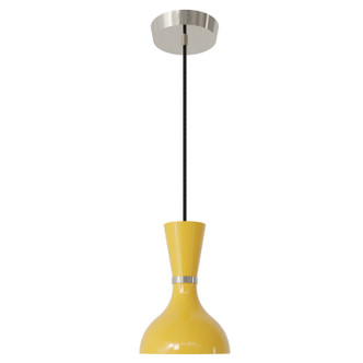 Robert Abbey - SU02SU - One Light Pendant - Clare - Polished Nickel w/Sunset Painted
