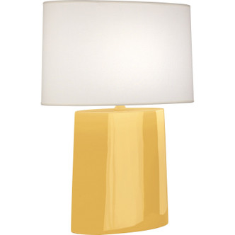 Robert Abbey - SU03 - One Light Table Lamp - Victor - Sunset Yellow Glazed Ceramic