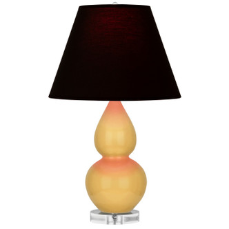 Robert Abbey - SU13K - One Light Accent Lamp - Small Double Gourd - Sunset Yellow Glazed Ceramic w/Lucite